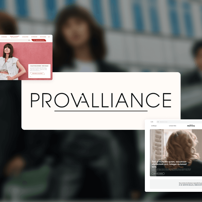 Projet B2B Provalliance — référence client agence Zento