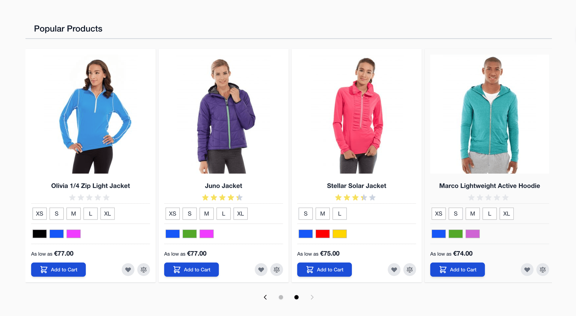 Site de vêtements sous Hyvä