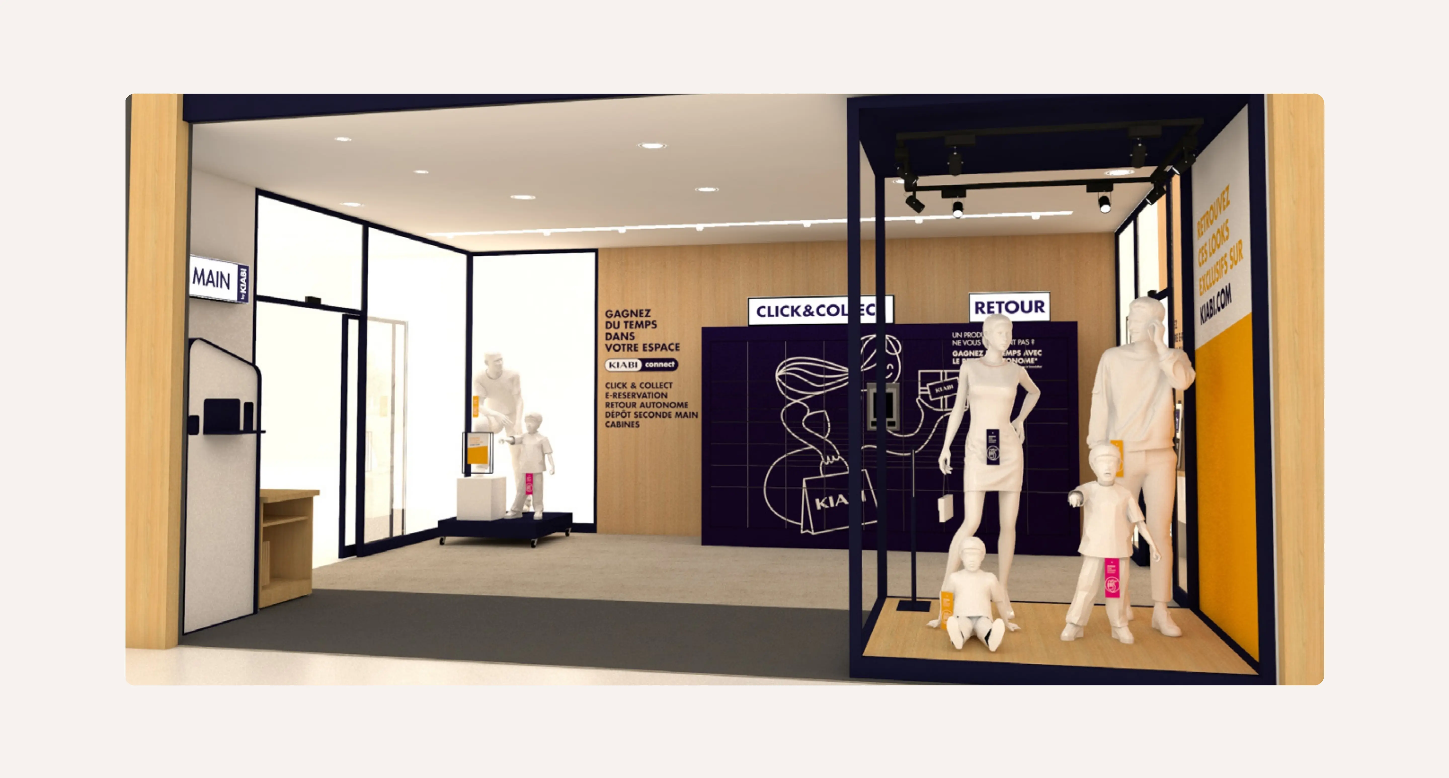 Parti-pris graphiques Kiabi Express